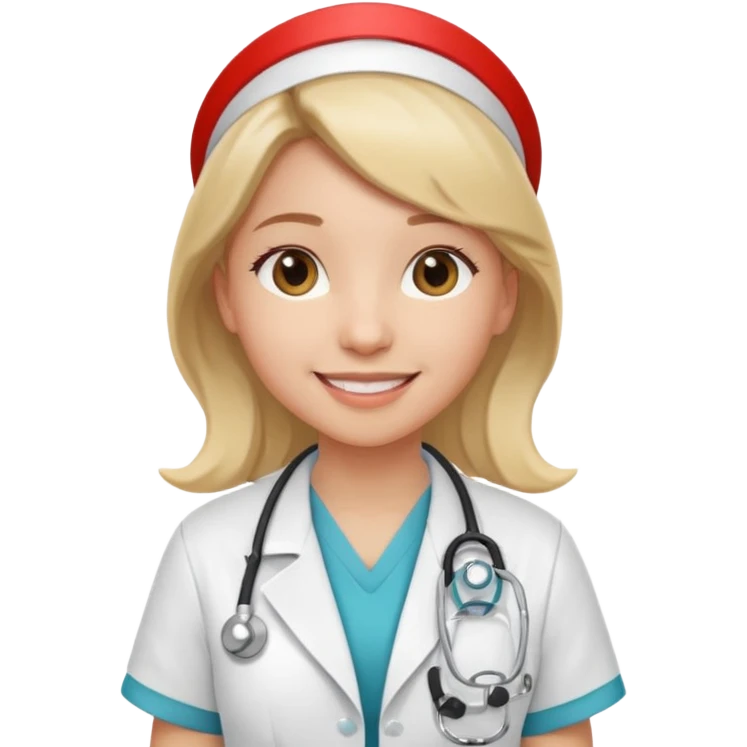 girly nurse emoji