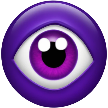 purple evil eye emoji