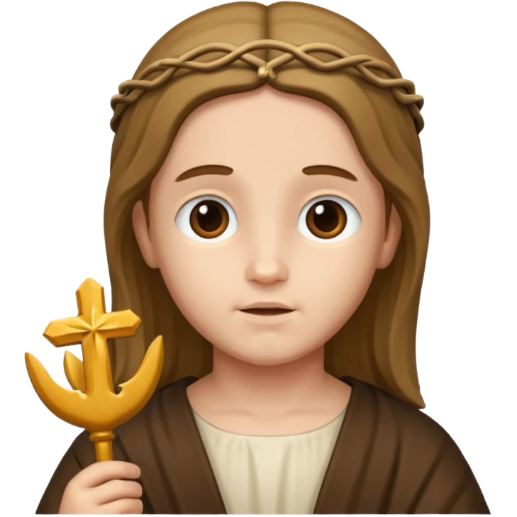 Child Jesus WITHOUT beard emoji