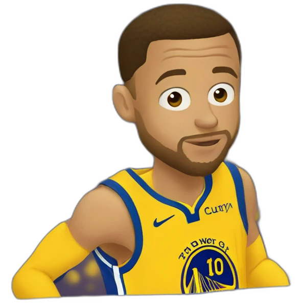 Stephen Curry doing night night emoji
