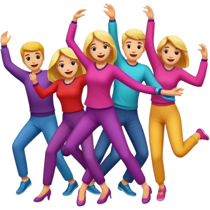 Hitting the folks dance emoji