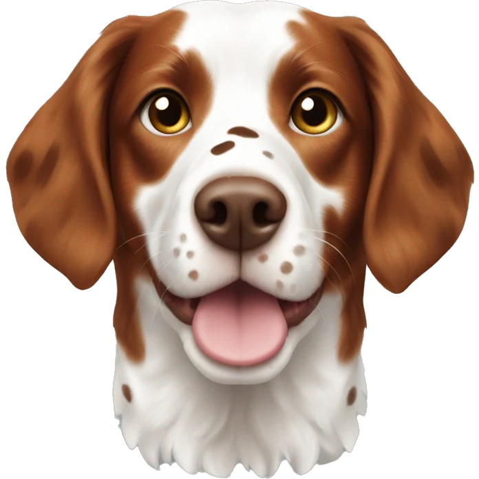 Brittany spaniel with spots emoji