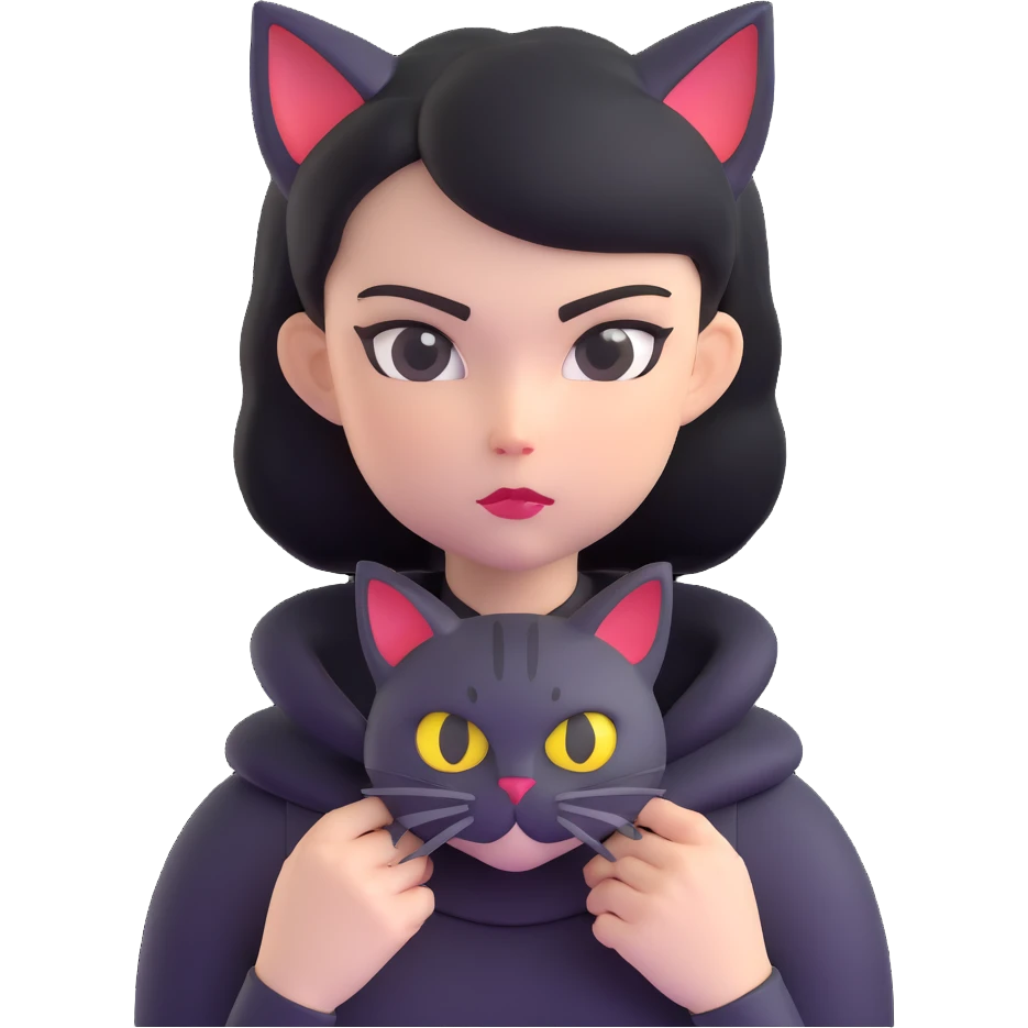 evil British cat-woman emoji