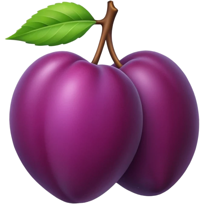 one small plum emoji