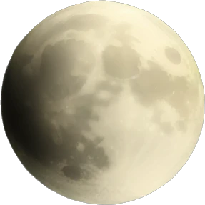 Moon in garden emoji