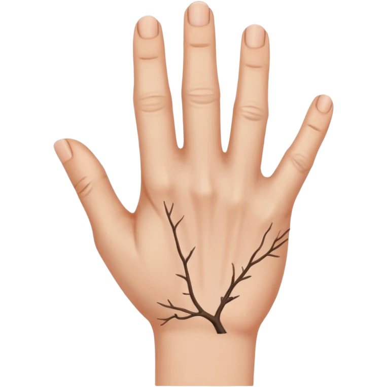 ладонь в профиль показывает стоп emoji