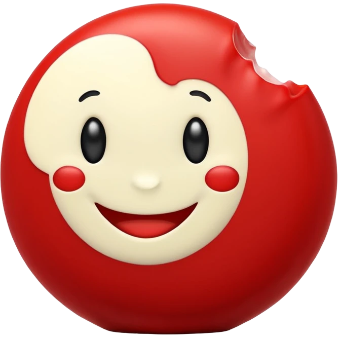 a babybel cheese with smile emoji