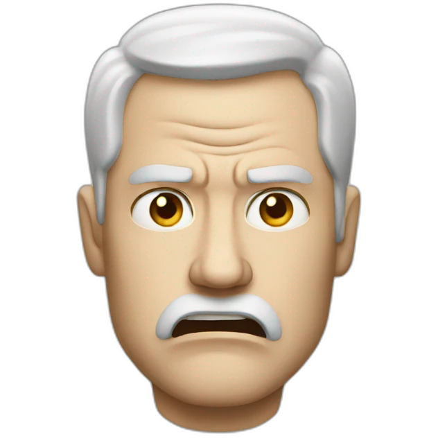 angry white man emoji