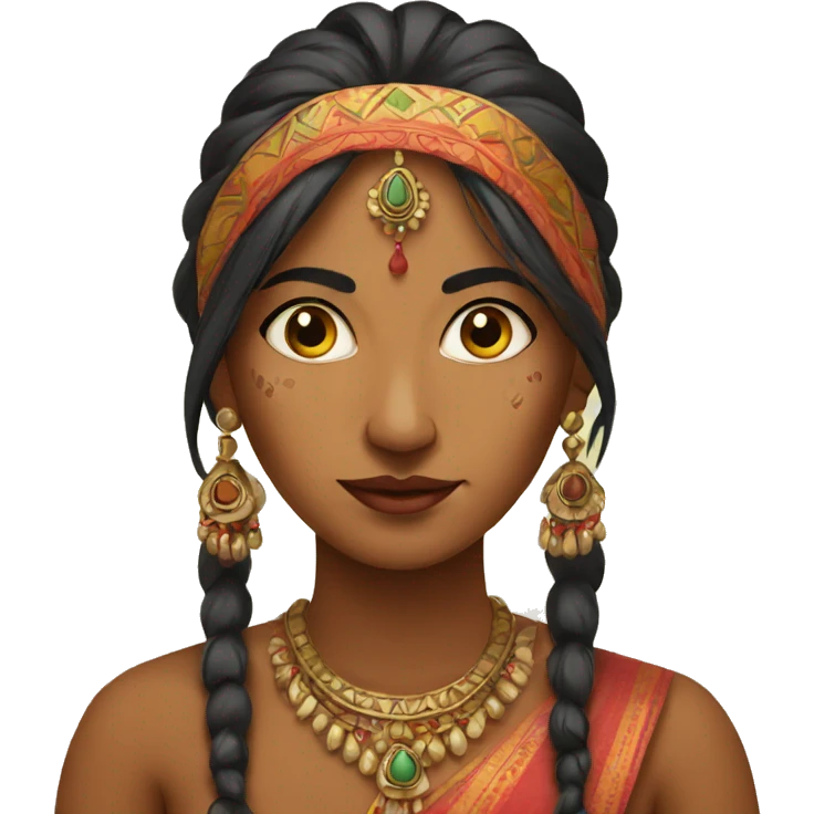 indian painture woman emoji