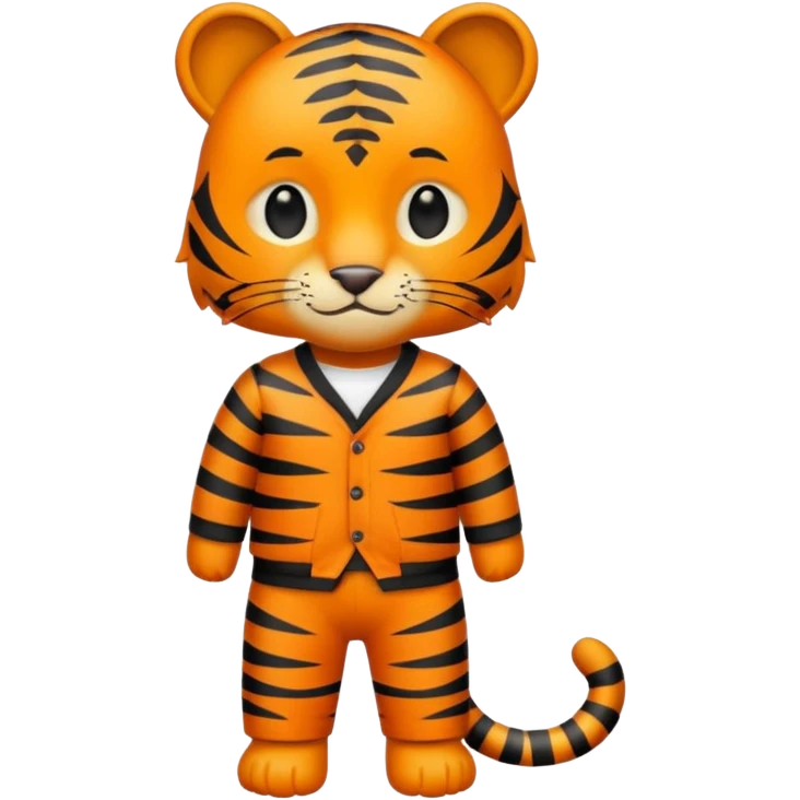 Tiger Patterned Clothes emoji