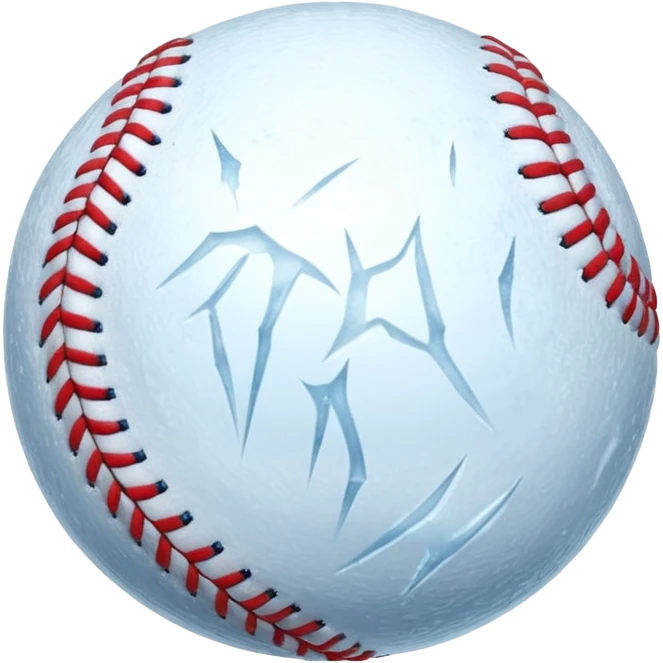 Frozen baseball emoji