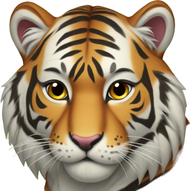 an indian cute tiger with name vish emoji