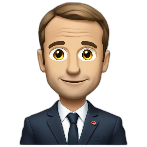 Macron qui fait ça a emoji