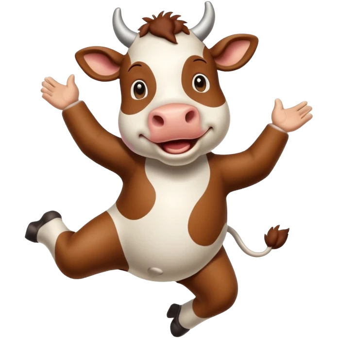 a dancing cow emoji