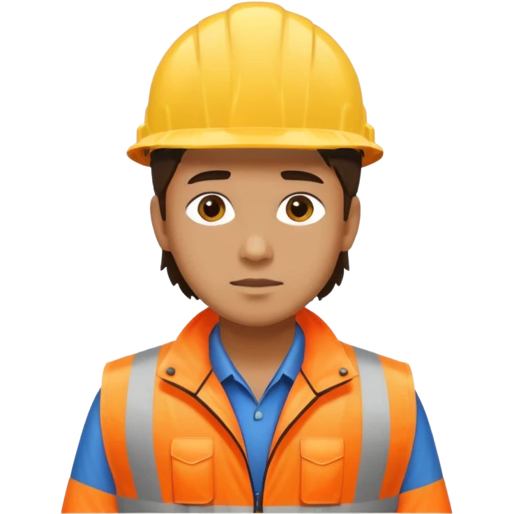 create a realistic emoji of a logistic worker in different weather situuations emoji