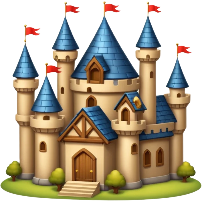 big wood castle house emoji