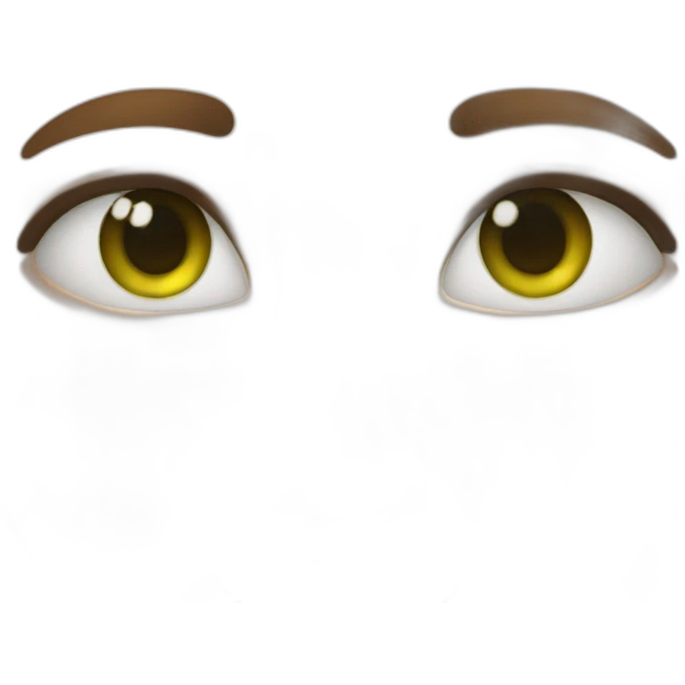 brun yeux verts emoji