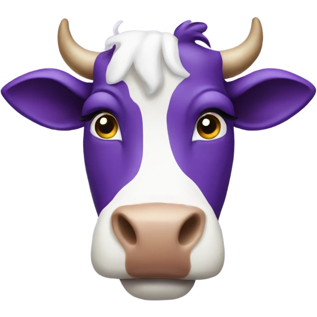 Purple cow emoji
