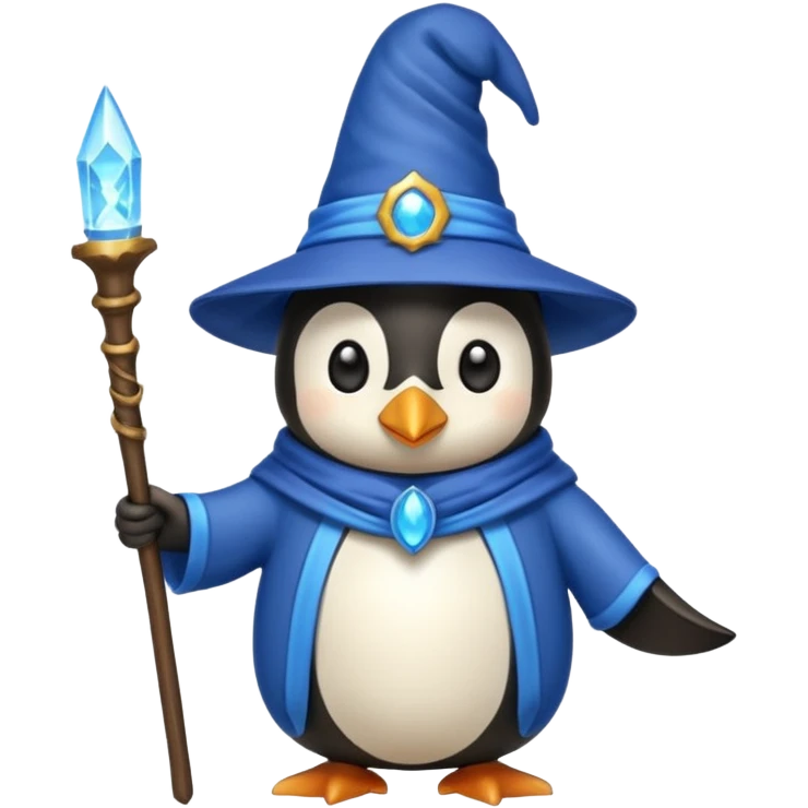 Penguin Wizard emoji