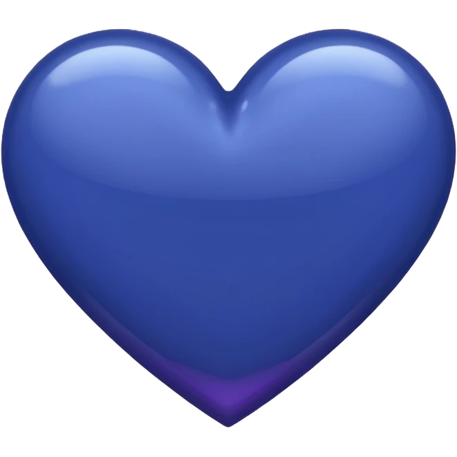 Navy blue heart almost purple emoji