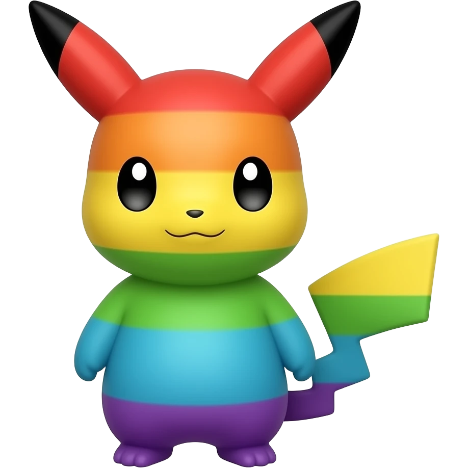 rainbow full body cute pokemon emoji