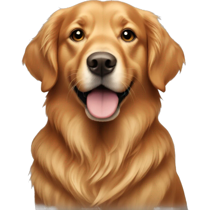 red golden retriever emoji