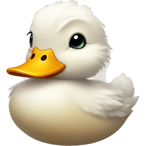 fluffy cute duck emoji