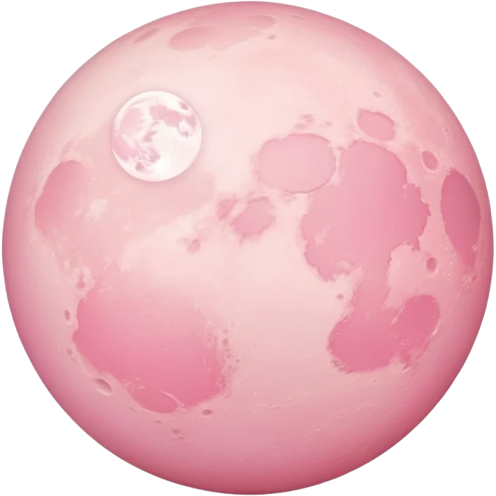 pastel pink moon emoji