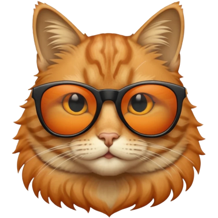 Cat wearing sunglasses emoji