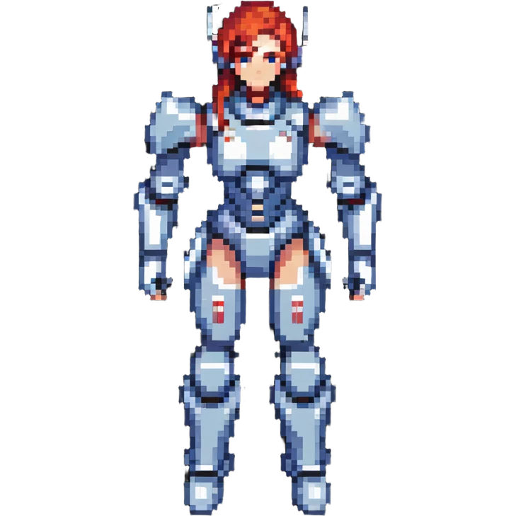 female robot fighter emoji