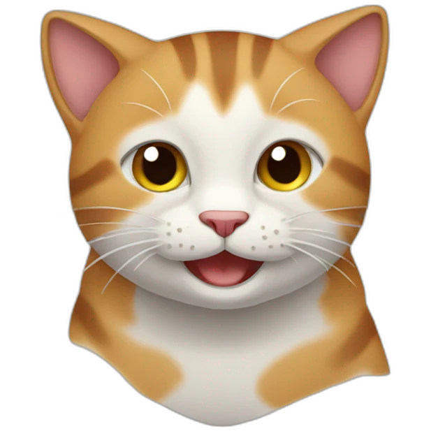 Happy cat emoji