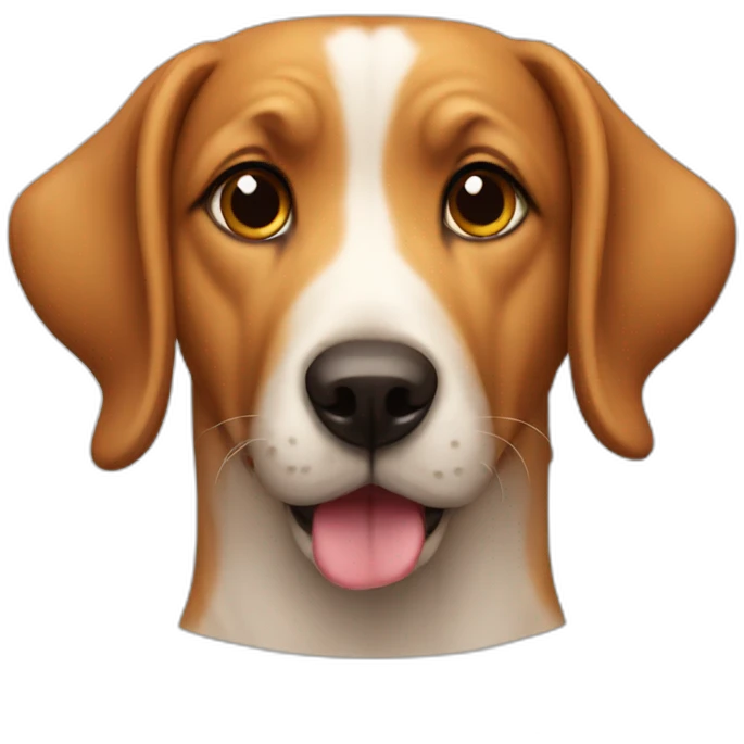 dog sitting on pizza emoji