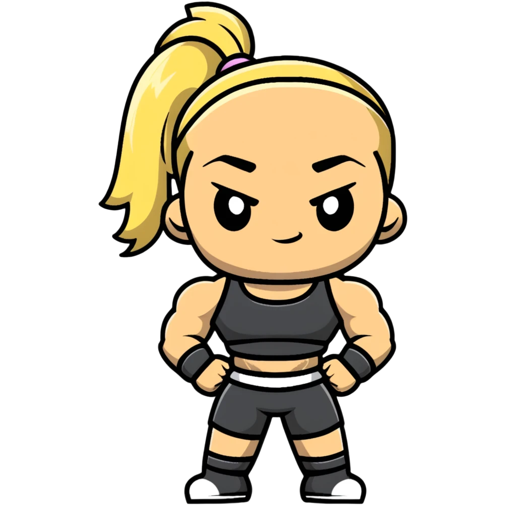 Hun from Teenage Mutant Ninja Turtles, muscular gang leader with blonde ponytail emoji