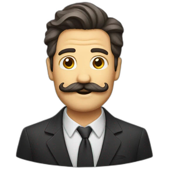 Mustache man emoji