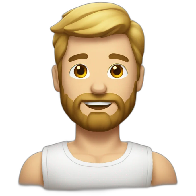 Un homme musclé avec une barbe blanche emoji