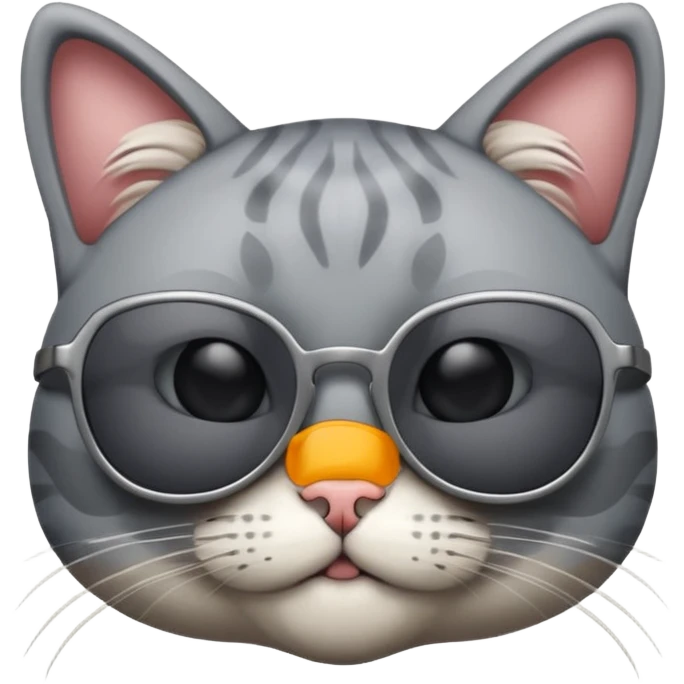 Cat wearing sunglasses emoji