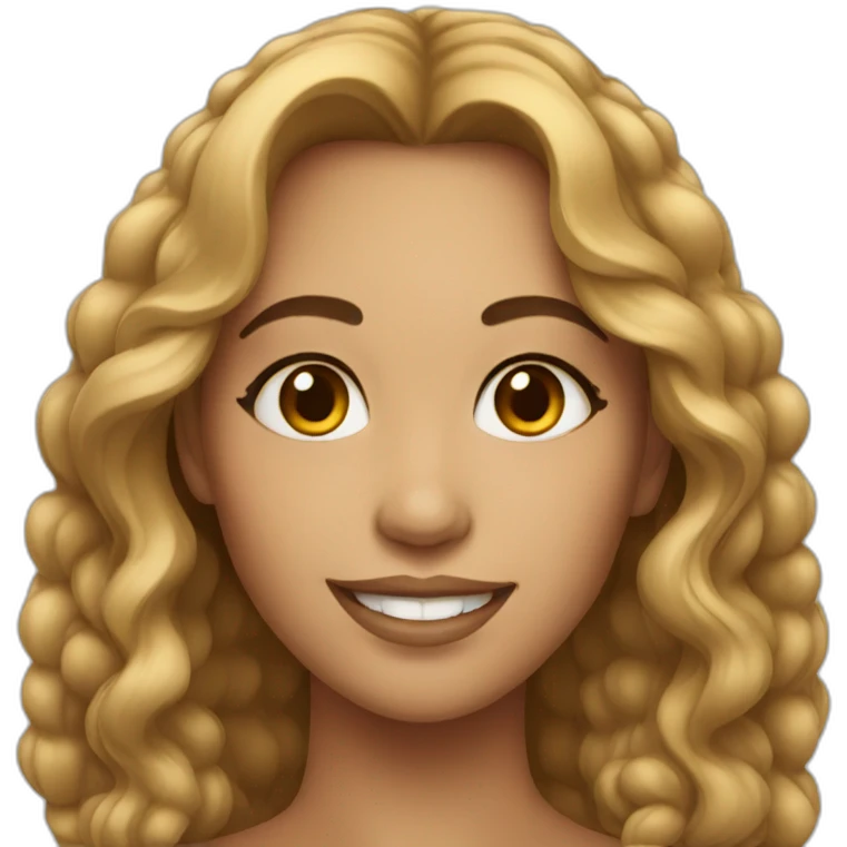 woman with beauty spot smiling emoji