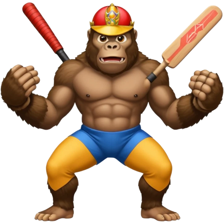 king kong cricket dress emoji