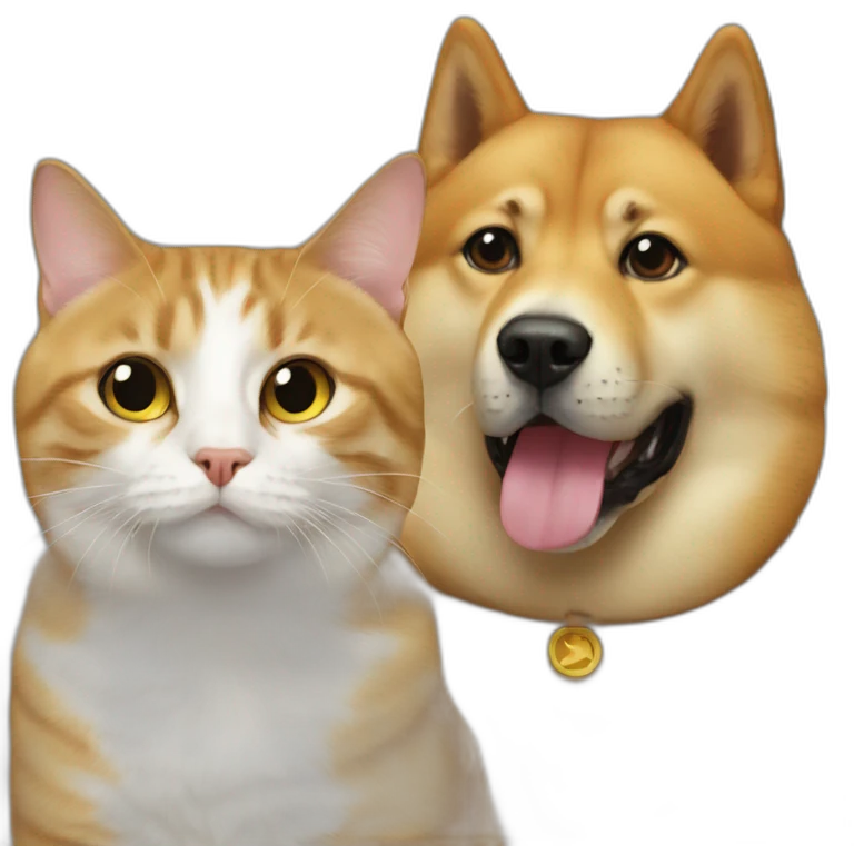 Cat and doge emoji