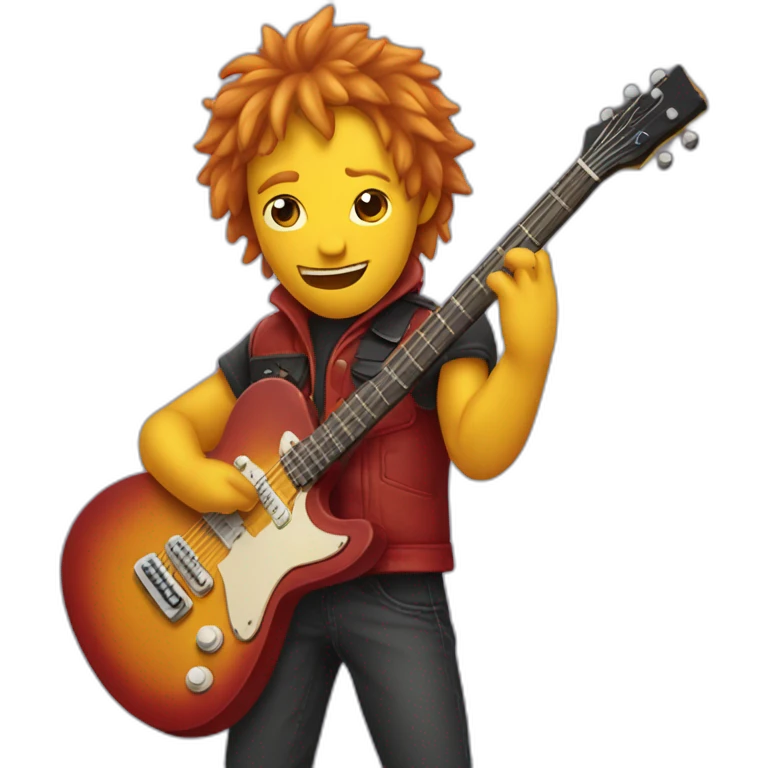 Dracaudeu who play guitare emoji