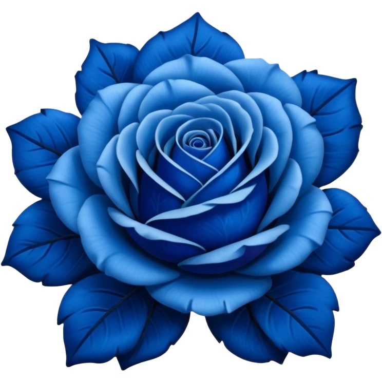 🌹💙flor azul emoji
