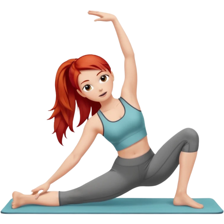 Pilates + red hair + white girl emoji