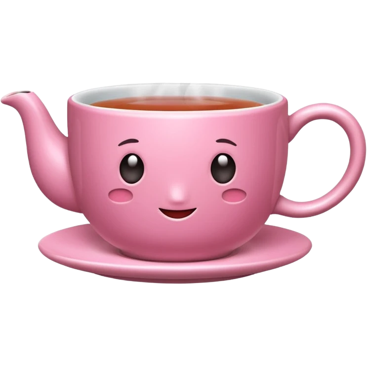 pink cup of tea
 emoji