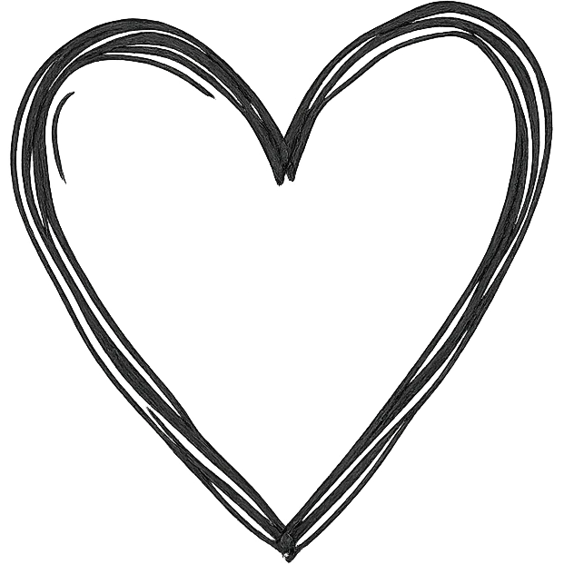 red heart, hand drawn style, no text emoji