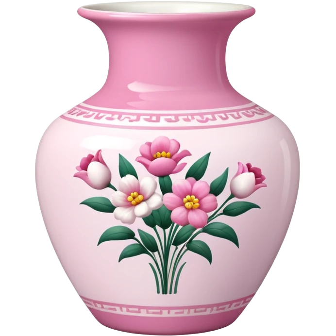 pink and white porcelain with flowers  emoji
