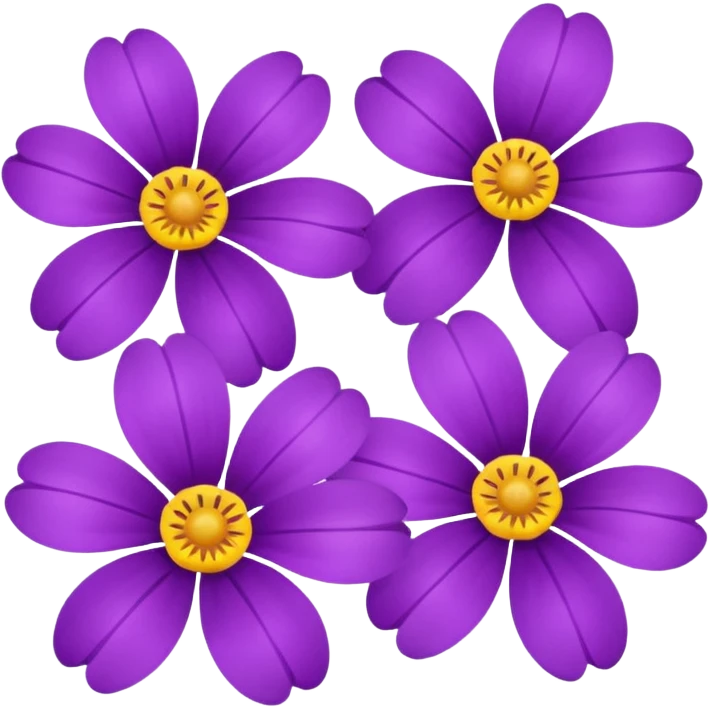 purple flowers emoji