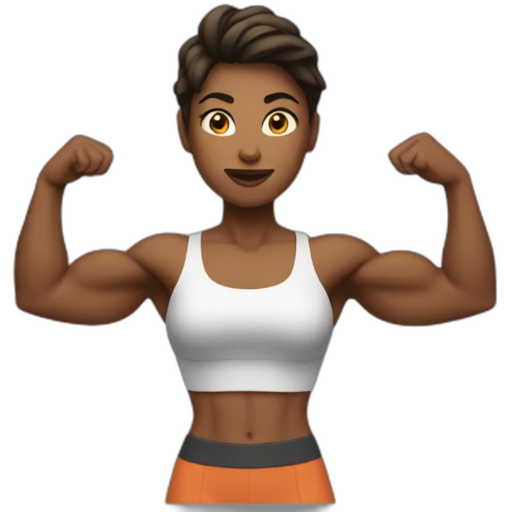 A muscular woman emoji