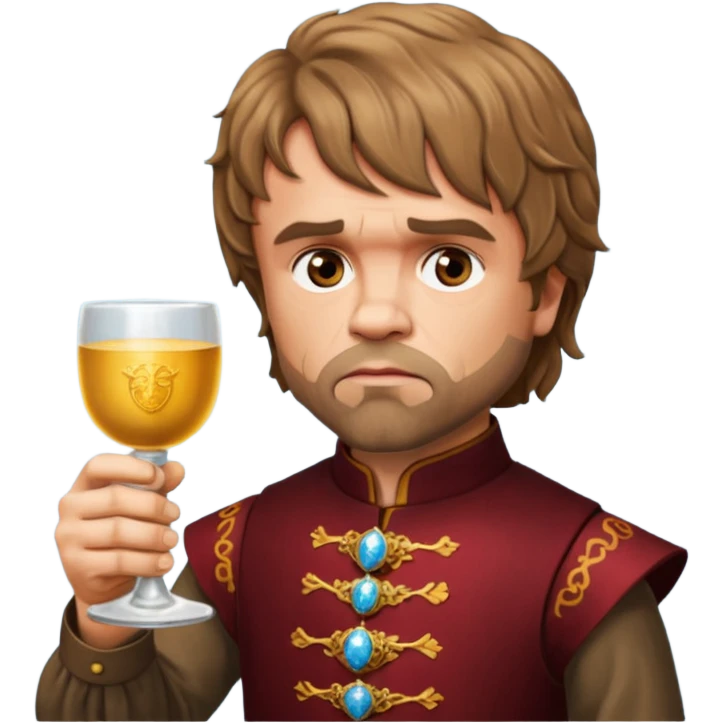 Tyrion lannister drinking emoji