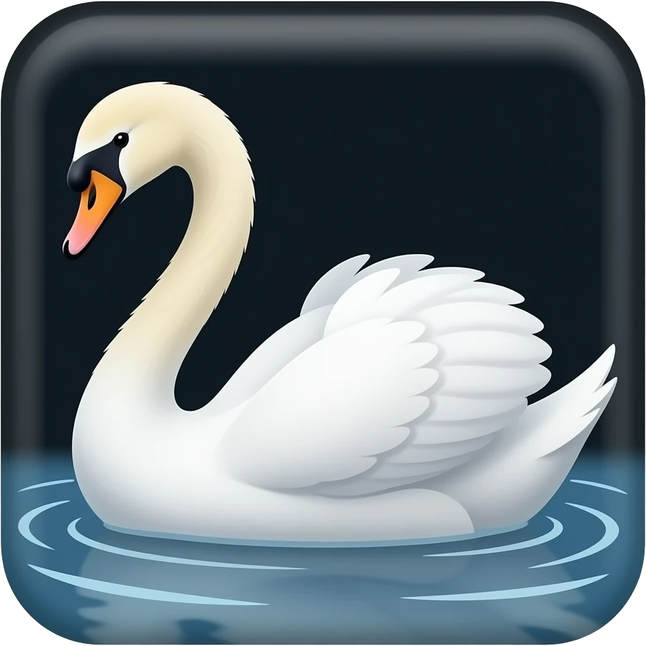 ⬛️🦢 emoji