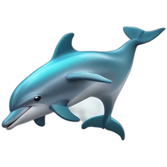 dolphin flying emoji